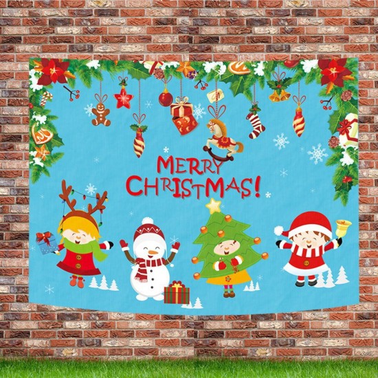 Christmas Wall Art Hanging Tapestry Decor Background Cloth For Home Decoration