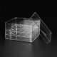 Clear Acrylic Rose Flower Box Makeup Organizer Artificial Flower Bouquet Wedding Decorations