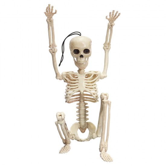 Creepy Human Skeleton Skull Figurine Scary Halloween Skeleton Prop Party Decorations