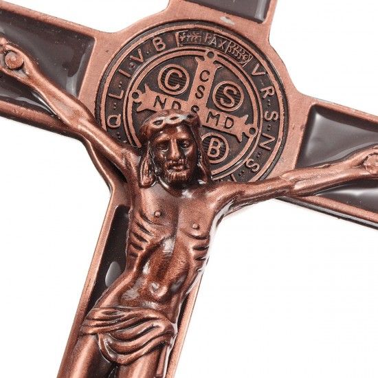 Crucifix Cross Jesus INRI Catholic Altar Religious Necklace Pendant Christ Decor