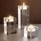 Crystal Cylinder Vases Tea Light Candle Centerpieces Holder Candlestick Wedding Decor