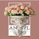 Cupid Angel Plaster Corbel Shelf Rack Resin Figurine Top Flower Insert Wall Art Decor