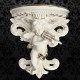 Cupid Angel Plaster Corbel Shelf Rack Resin Figurine Top Flower Insert Wall Art Decor