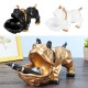 Cute Dog Figurines Statue Resin Sculpture Home Storage Decorations