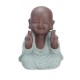 Cute Little Monk Figurine Statues Tea Pet Home Tea Tray Decorations Ornament Ceramic Collectible Home Tabletop Display