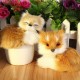 Cute Plush Stuffed Little Animal Sitting Sleeping Simulation Toy Animal Birthday Gift Home Decorations