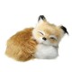 Cute Plush Stuffed Little Animal Sitting Sleeping Simulation Toy Animal Birthday Gift Home Decorations