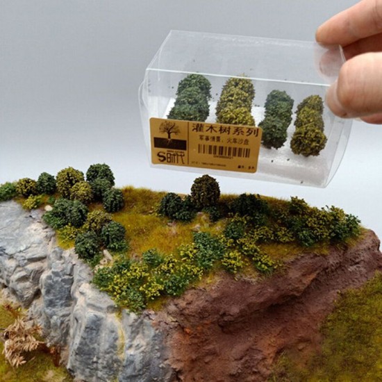 DIY Model Building Accessories Irregular Artificial Shrubbery Micro Landscape