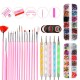 DIY Nail Art Painting Drawing Design Brushes Dotting Polish Pen Tool Set Kit