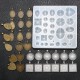 DIY Resin Casting Molds Silicone Jewelry Pendant Craft Making Mould Pendant Tray