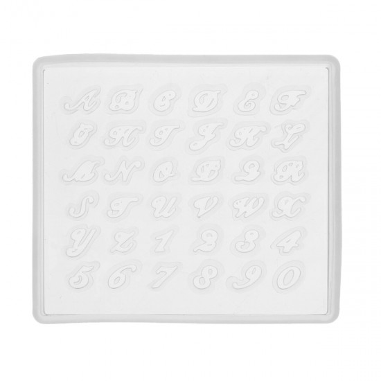 DIY Silicone Digital Letter Mold Decoration Silicone Mold Crafts Accessories