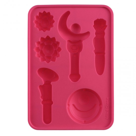 DIY Silicone Mold Chocolate Ice Cube Solid Mould Gift Props For 3D Sailor Moon