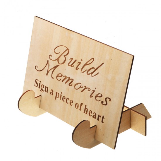 DIY Wedding Book Tree Marriage Guest Book Wooden Tree Hearts Pendant Drop Ornaments Decorations