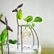 Deer Hydroponic Container European Ornaments Transparent Flower Vase Plant Pot