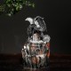 Dragon LED Incense Burner Smoke Waterfall Backflow Censer Cone Holder w/ 10 Cones