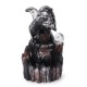 Dragon LED Incense Burner Smoke Waterfall Backflow Censer Cone Holder w/ 10 Cones