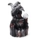 Dragon LED Incense Burner Smoke Waterfall Backflow Censer Cone Holder w/ 10 Cones