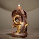 Dragon Waterfall Backflow Cone Incense Burner Ceramic Smoke Censer Holder Decorations