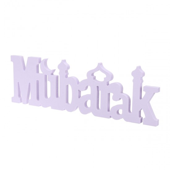 Eid Mubarak Dining Table Ornament Wooden Letters Festival Decorations