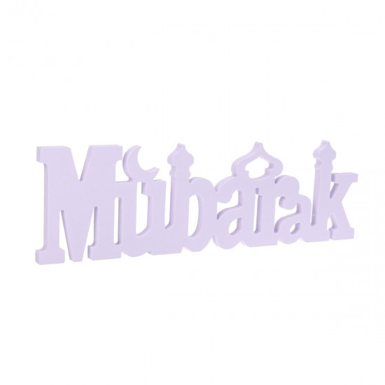 Eid Mubarak Dining Table Ornament Wooden Letters Festival Decorations