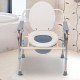 Elder Disabled Potty Chair Foldable Commode Chair Height Adjustable