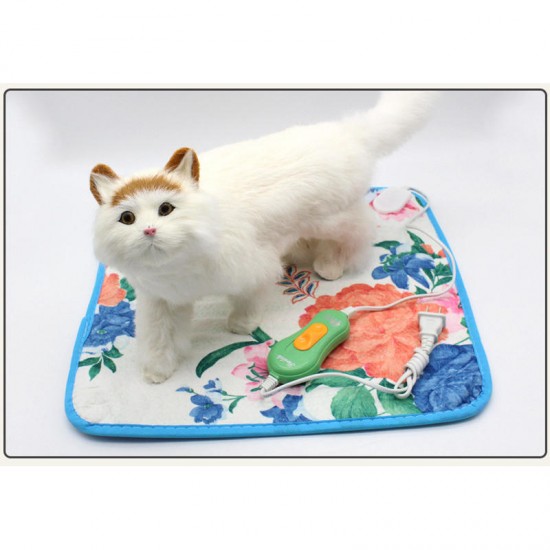 Electric Pet Heating Mat Blanket Heated Cat Dog Heater Pad Bed Winter Waterproof