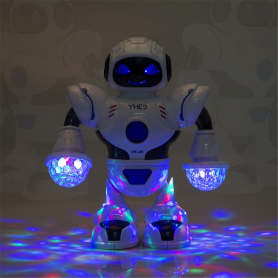 Electronic Robot Sing Dancing Walking Gesture Fun Lights Sound Toys For Kids Toy