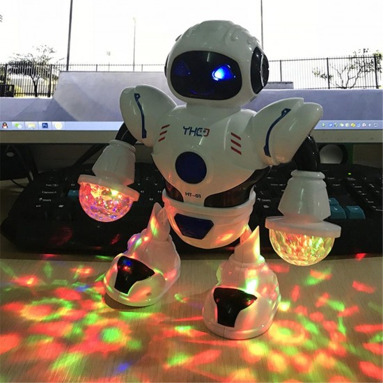 Electronic Robot Sing Dancing Walking Gesture Fun Lights Sound Toys For Kids Toy