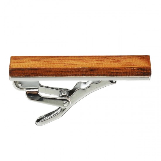 Fashion Wood Men Tie Clip Bar Necktie Pin Clasp Clamp Wedding Party Decorations