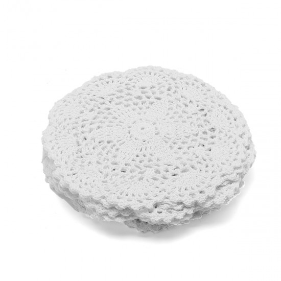 Floral Pattern Cotton Hand Crocheted Doilies Lace Doily