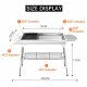 Foldable Charcoal BBQ Grill Grill Plate Stove Kebab Barbecue Patio Camping Party