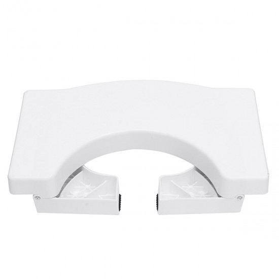 Foldable Toilet Stool Potty Chair Plastic Non-slip Bathroom White Sit Footstool Decorations