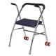 Folding Adult Walker Stainless Steel Walking Frame Elderly Medical Mobility Aid