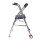 Folding Adult Walker Stainless Steel Walking Frame Elderly Medical Mobility Aid