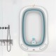 Folding Baby Bath Tub Reclining Bath Barrel Newborn Bathtub Shower + Thermometer