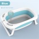 Folding Baby Bath Tub Reclining Bath Barrel Newborn Bathtub Shower + Thermometer