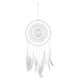 Handmade Black Feather Lace Dream Catcher Bead Hanging Decor Home Car Wall Decorations