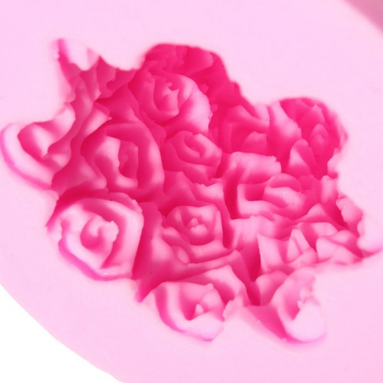 Heart Rose Silicone Candle Mould Soap Molds DIY Craft Clay Chocolate Candy