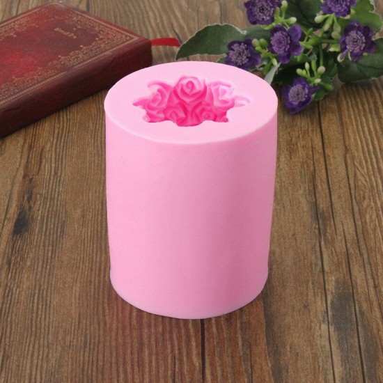 Heart Rose Silicone Candle Mould Soap Molds DIY Craft Clay Chocolate Candy