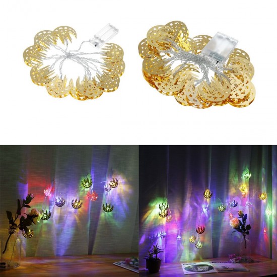 LED String Lights Golden Castle Ramadan Decoration for Party Bedroom