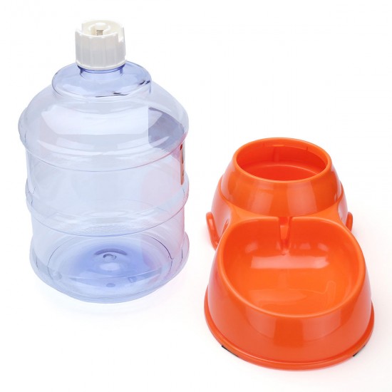 Large Automatic Pet Dog Cat Water Feeder Bowl Bottle Dispenser Plastic 3.8Liters