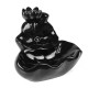 Lotus Backflow Incense Burner Holder Ceramic Glaze Fragrant Cone Censer Home Furnace Decor