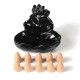 Lotus Backflow Incense Burner Holder Ceramic Glaze Fragrant Cone Censer Home Furnace Decor