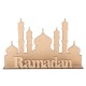 MDF Eid Mubarak Ramadan Islamic Wooden Gift Calendar Sign Tray Decorations