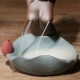 Mermaid Ceramic Incense Burner Backflow Glaze Censer Cone Holder Decor Crafts