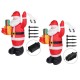 Merry Christmas 5FT LED Christmas Inflatable Santas Outdoor Ornaments Shop Decor