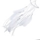 Moon Wind Chimes Handmade Net With Feathers Wall Hanging Home Ornament Decorate