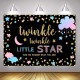 Photography Backdrop Twinkle Little Star Background Kids Birthday Photo Studio Decorations