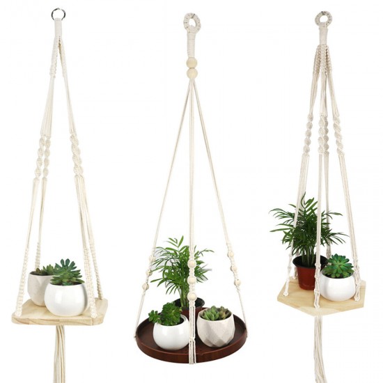 Plant Hanger Indoor Outdoor Hanging Plant Holder Hanging Planter Stand Flower Pots for Decorations