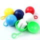 Portable Raincoat Ball Moving Boxes Disposable Safety Clothing Protective Suit Camping Travel Emergency Poncho Key Chain